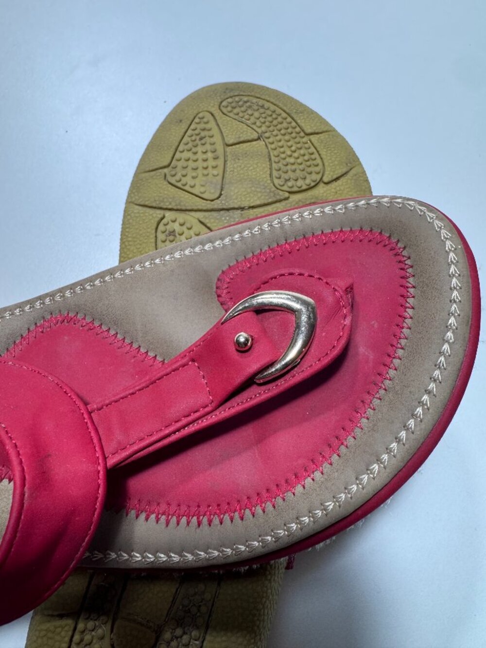 SoCoSand Pink Comfort Slingback Thong Sandals Women's Size 38 - Picture 4 of 7